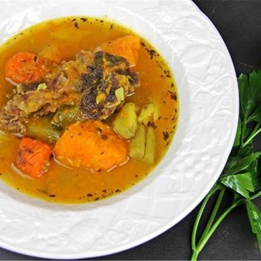 Caribbean Beef, Sweet Potato and Pumpkin Soup Recipe | SideChef