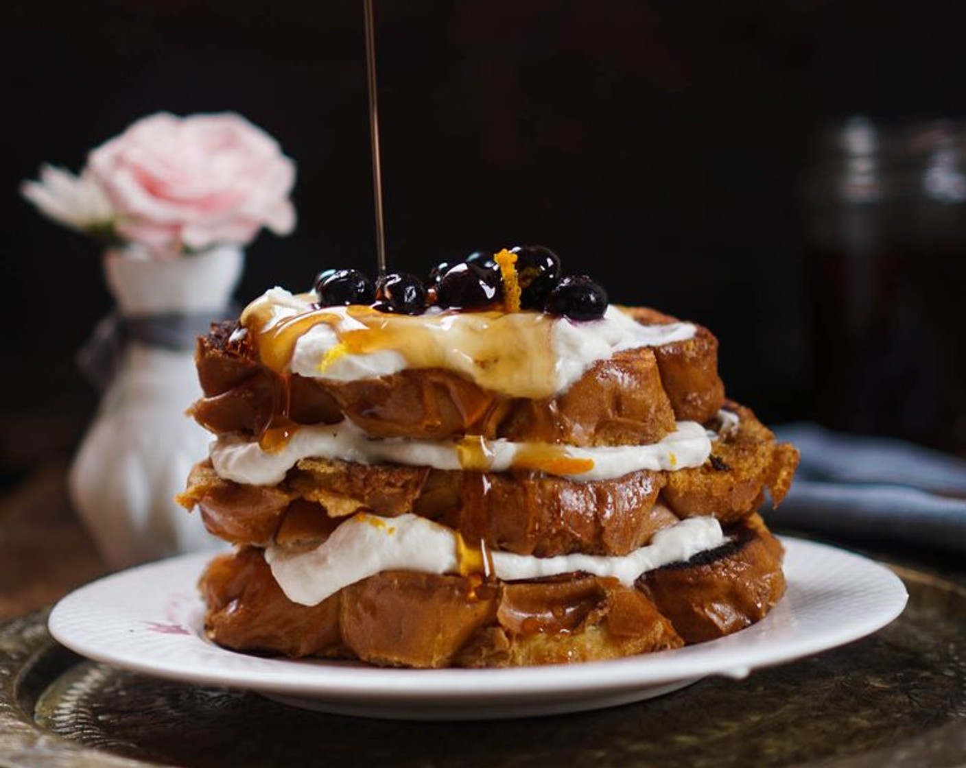 French Toast with Orange Marmalade Whipped Cream