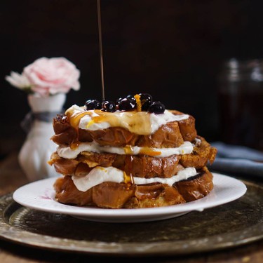 French Toast with Orange Marmalade Whipped Cream Recipe | SideChef