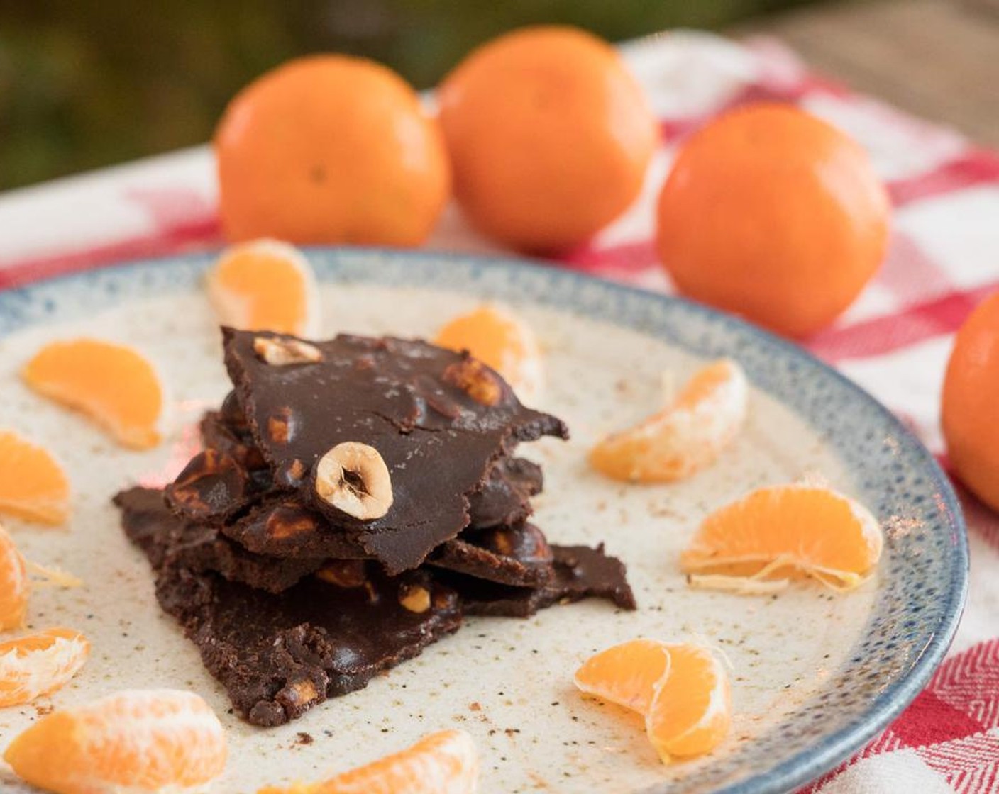 Orange Hazelnut Dark Chocolate Bark