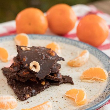 Orange Hazelnut Dark Chocolate Bark Recipe | SideChef