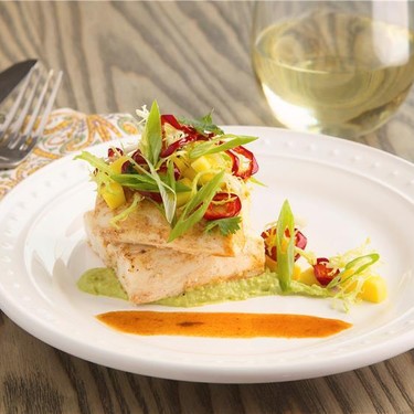 Chipotle-Glazed Halibut with Mango Recipe | SideChef