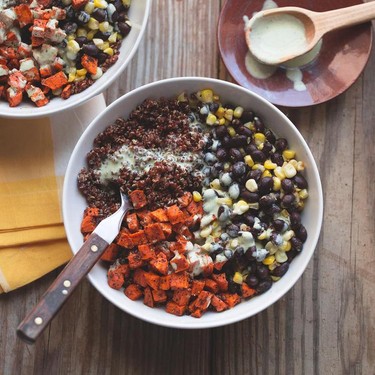 Sweet Potato and Black Bean Quinoa Bowl Recipe | SideChef