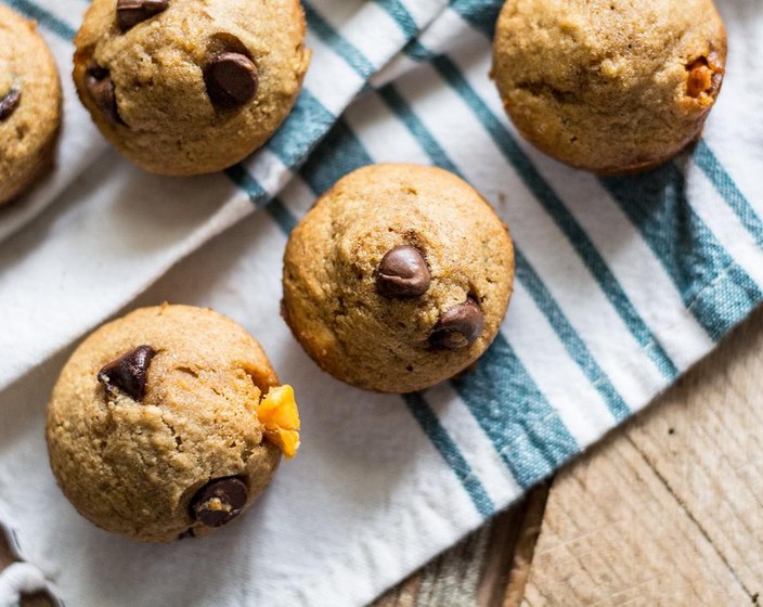 Healthy Butternut Squash Mini Muffins with Dark Chocolate Chips  Recipe | SideChef