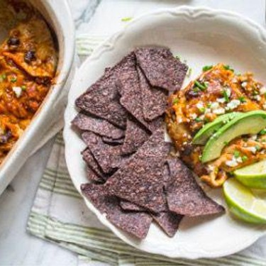 Healthy Pumpkin Black Bean Enchilada Casserole Recipe | SideChef