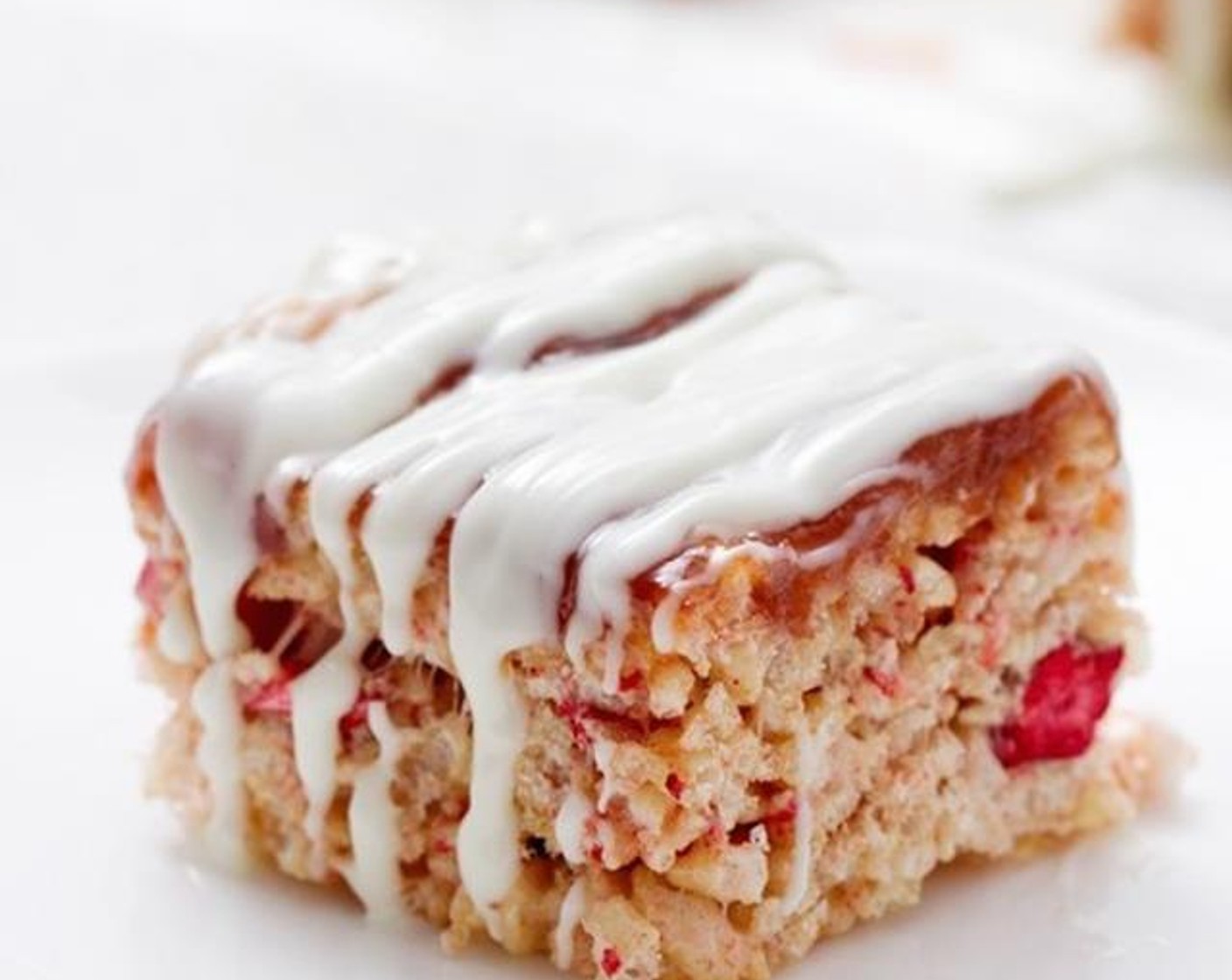 Strawberries and Cream Rice Krispie Treats