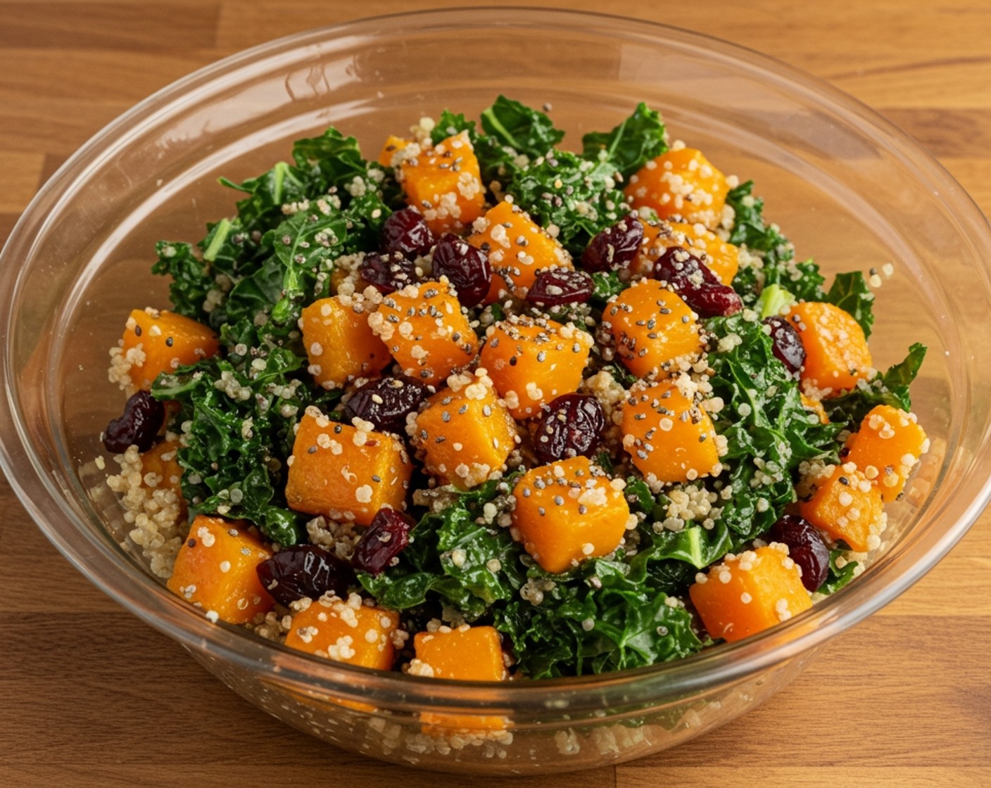 step 5 Sprinkle the Dried Cranberries (2 Tbsp) on top and then drizzle on the remaining dressing. Enjoy!