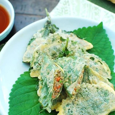 Kkaennip Jeon (Stuffed Perilla Jeon) Recipe | SideChef