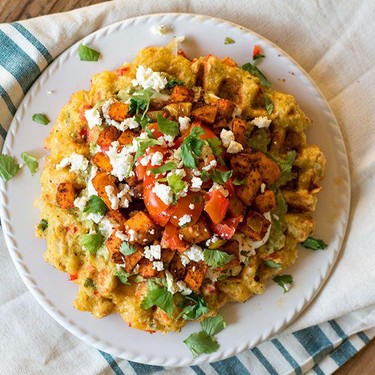 Spiced Sweet Potato Waffle Tostada Recipe | SideChef