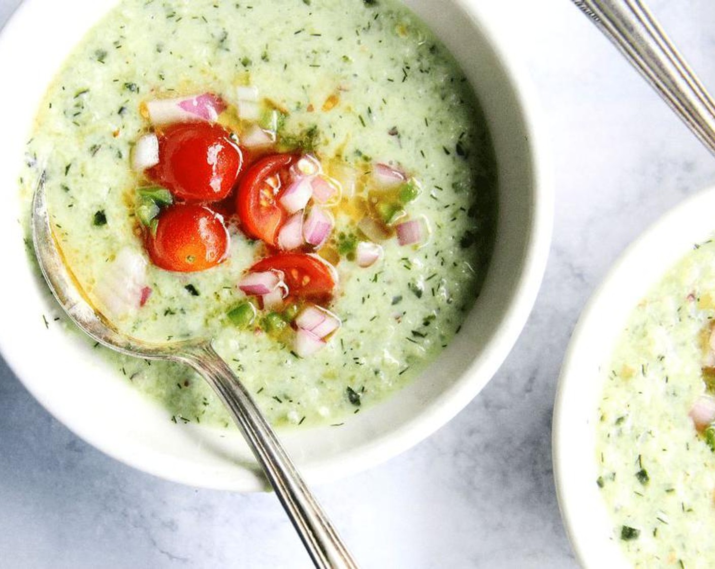 Cucumber and Green Grape Gazpacho