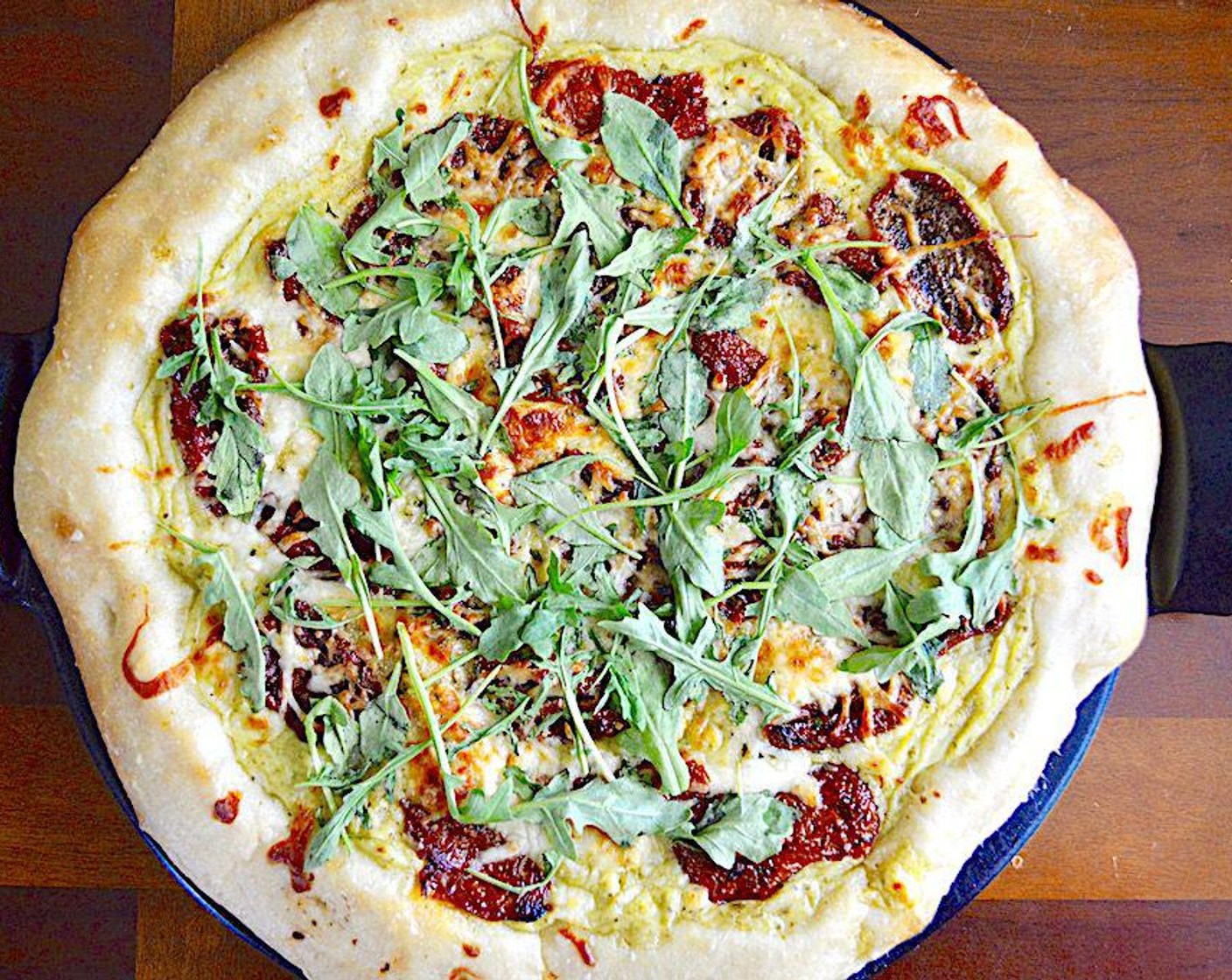 Sun-Dried Tomato Arugula White Pizza