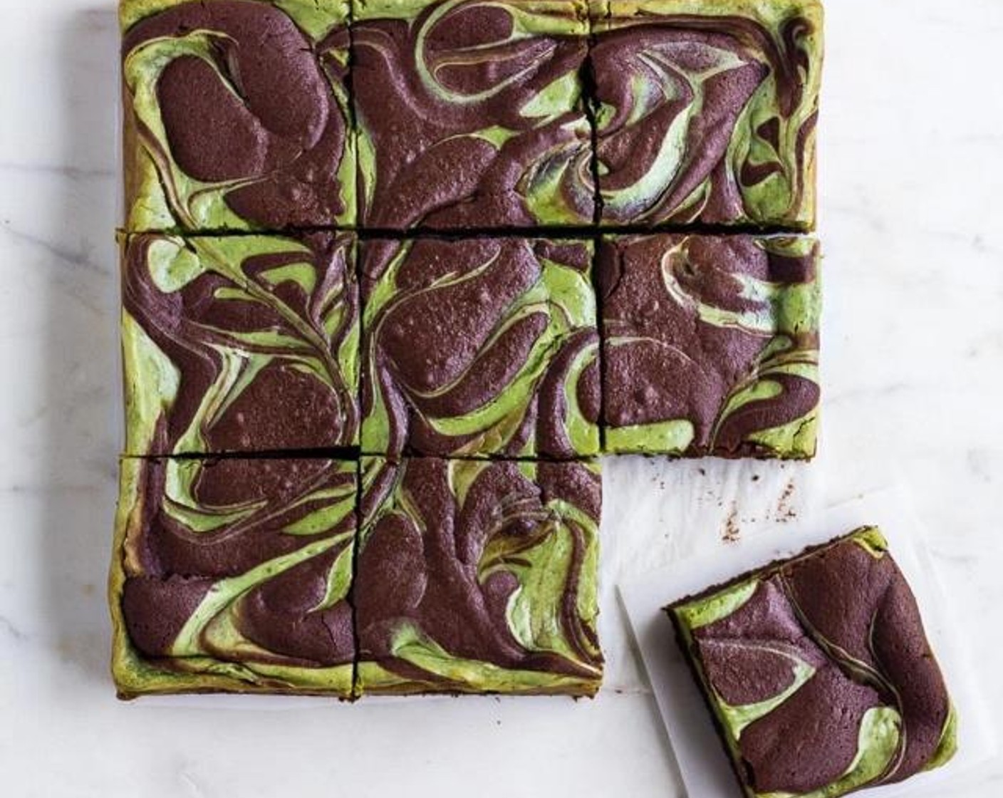 Matcha Cheesecake Brownies