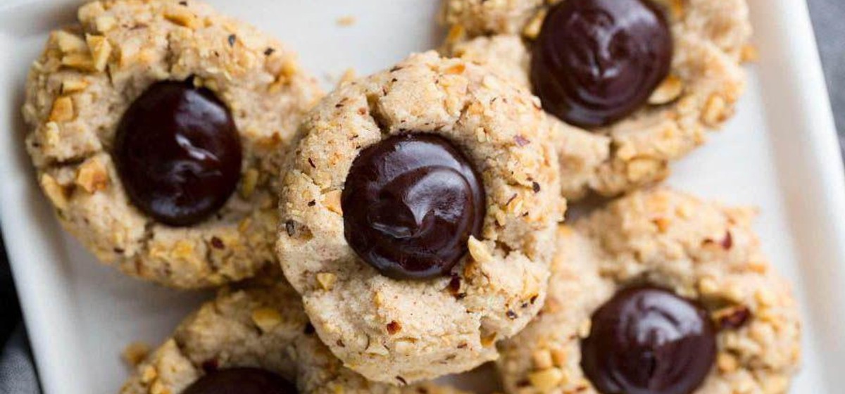 Chocolate Hazelnut Thumbprint Cookies Recipe SideChef