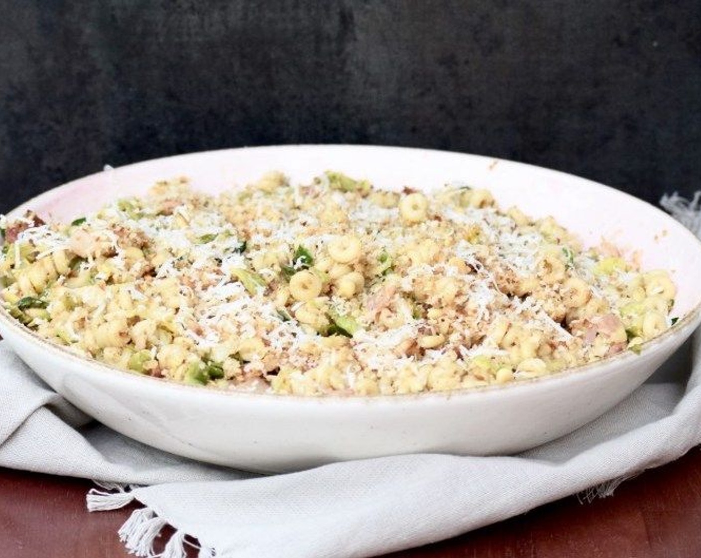 Pasta with Brussels Sprouts and Breadcrumbs