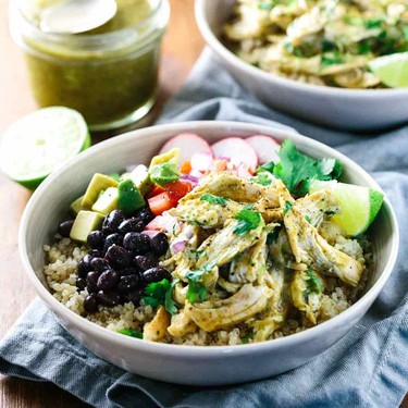 Chicken Tomatillo Quinoa Bowls Recipe | SideChef