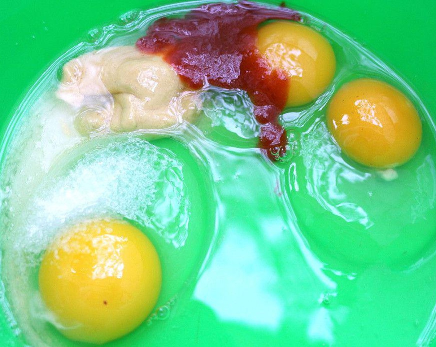 step 3 Season Eggland's Best Classic Eggs (3) with Dijon Mustard (to taste), Kosher Salt (to taste) and Sriracha (to taste). Whisk all together.