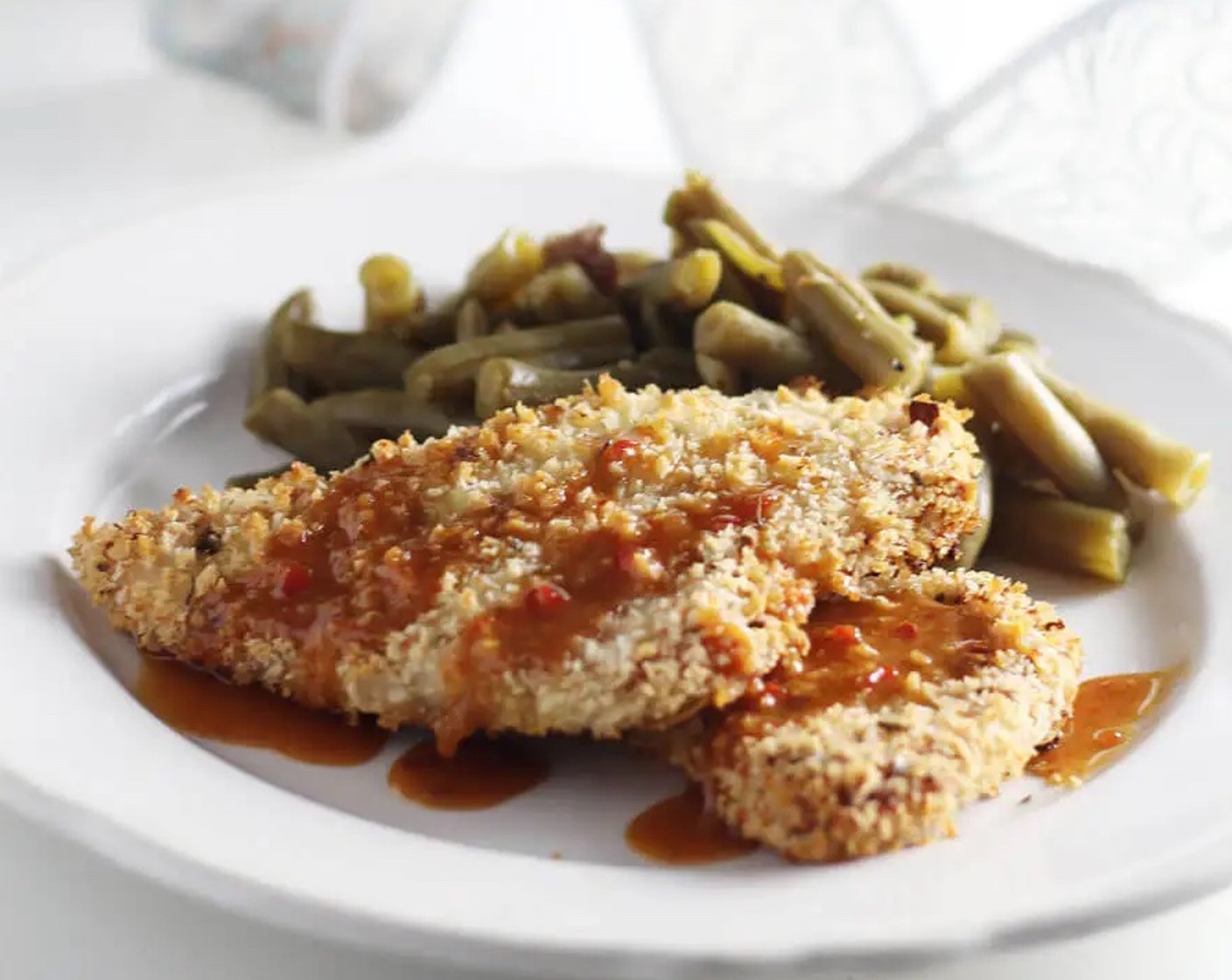 Panko Crusted Turkey Breast + Sweet Mustard Soy Sauce