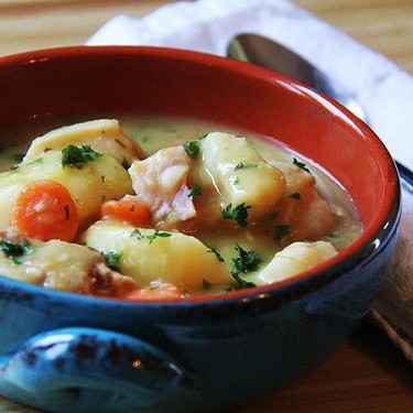 Grandma's Classic Pea & Dumpling Soup Recipe | SideChef