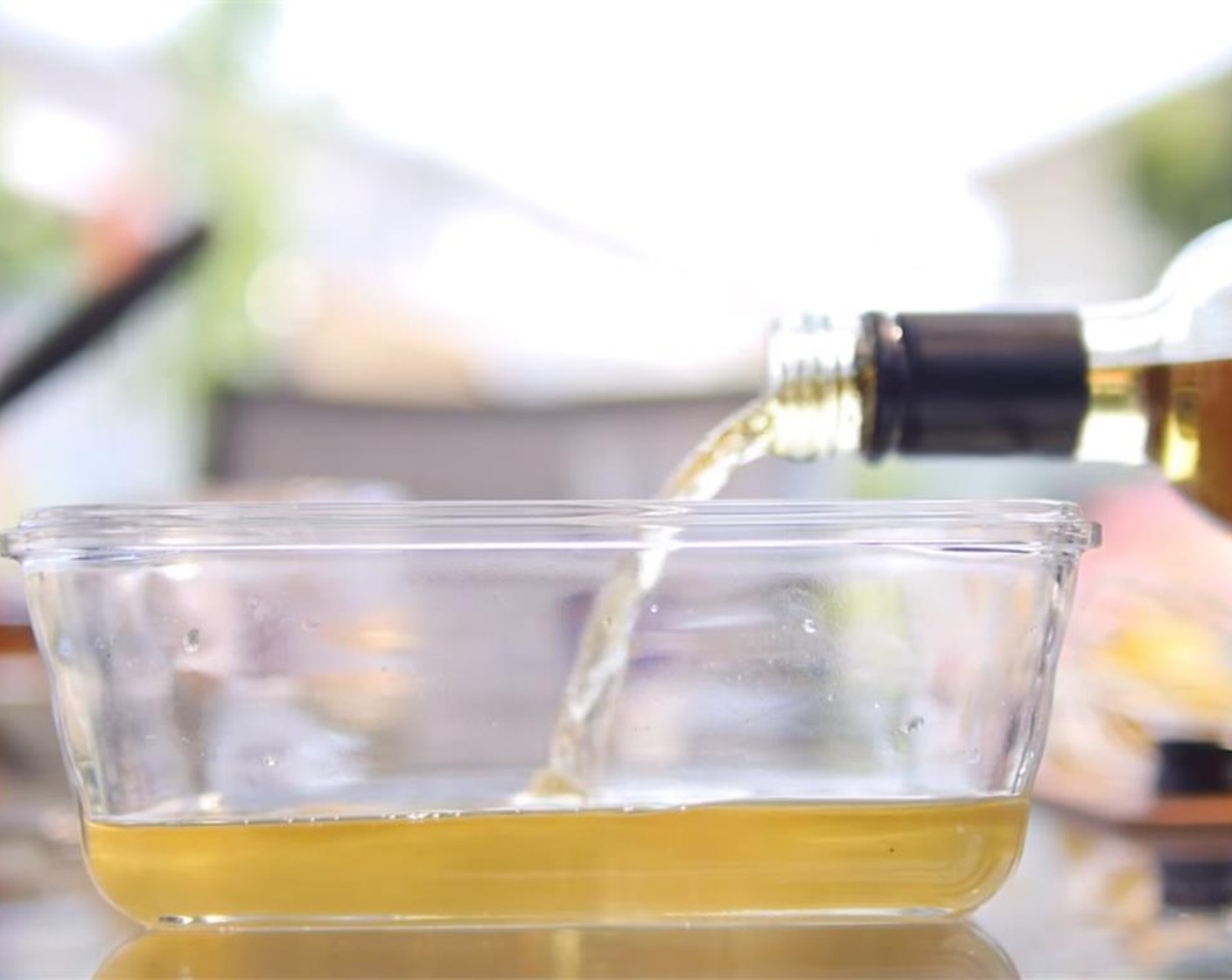 step 3 Pour Simple Syrup (to taste) into a wide glass bowl and add a shot of Spiced Whiskey (1.5 fl oz). Soak the Ladyfingers (8) in the mixture, and line the bottom of a serving glass with them.