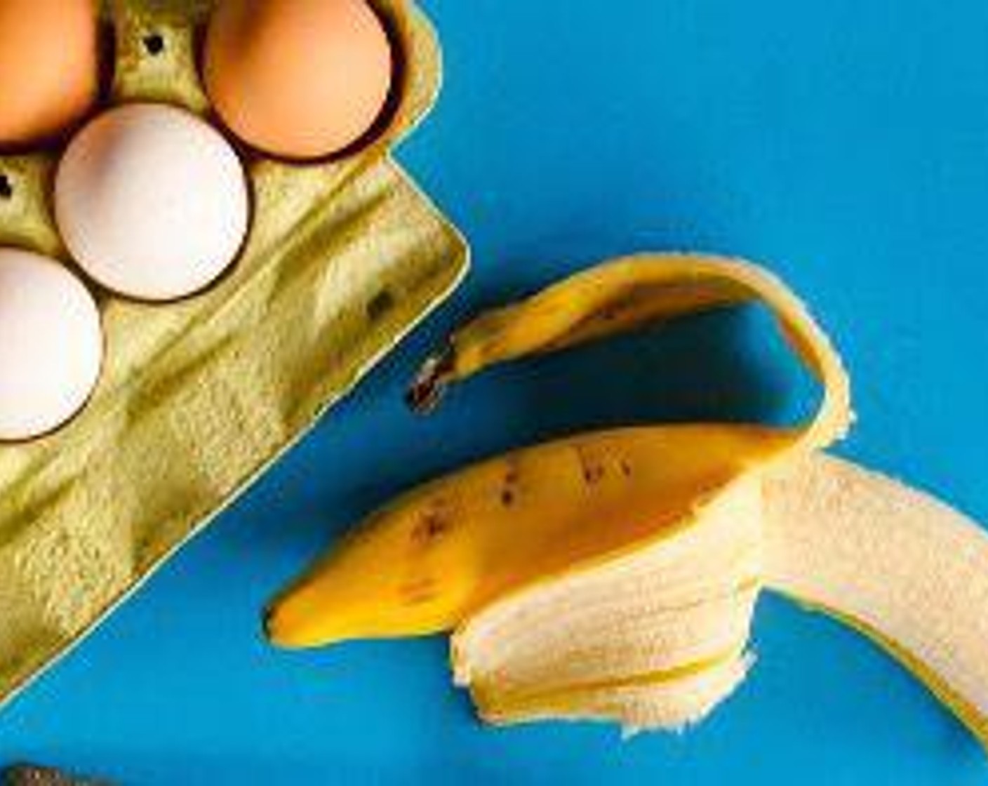 step 1 With a fork or electric mixer, combine Bananas (2) and Eggs (2).