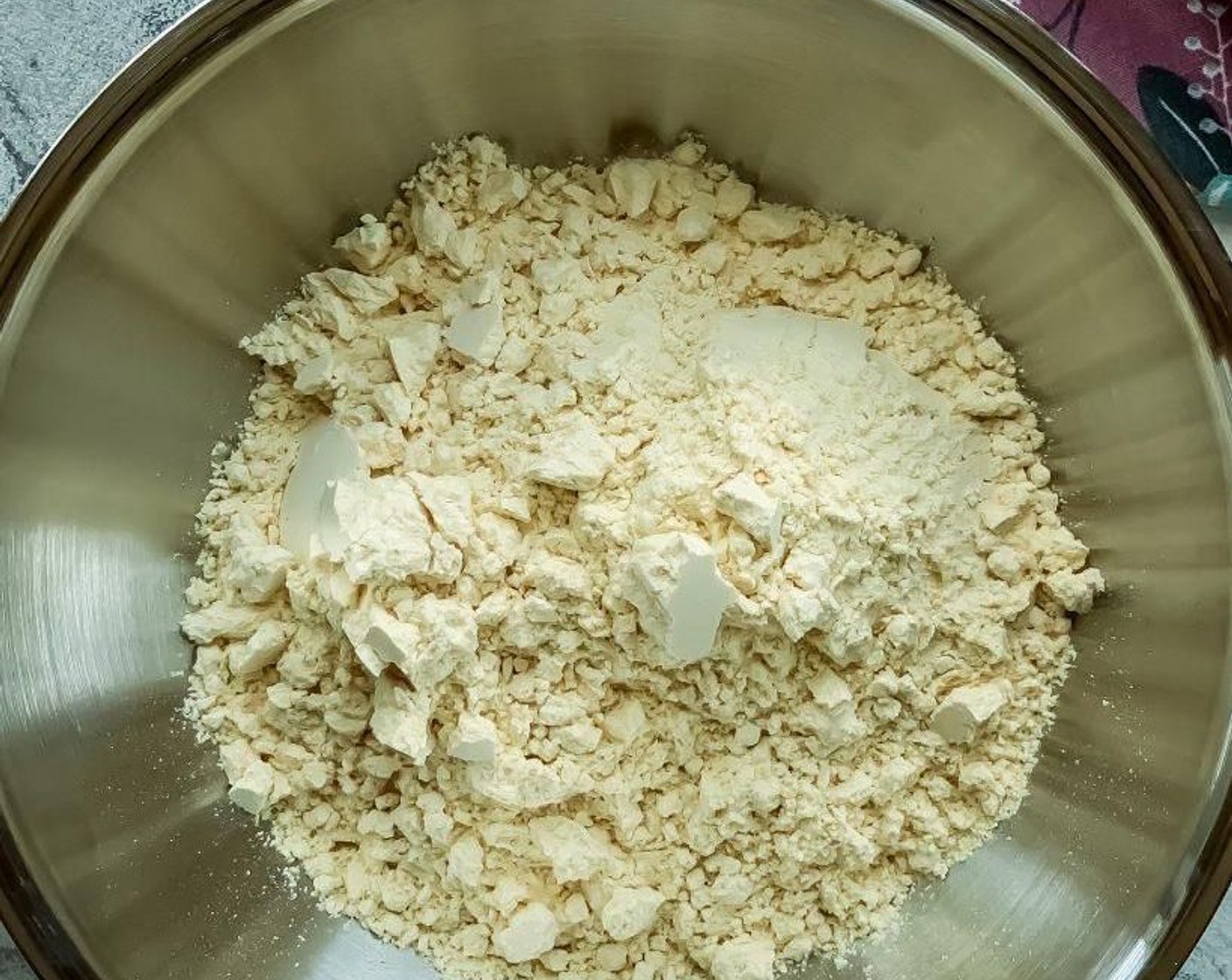 step 1 Take a large bowl. Put Chickpea Flour (1 cup) and Rice Flour (4 Tbsp) in it per the quantities mentioned above.