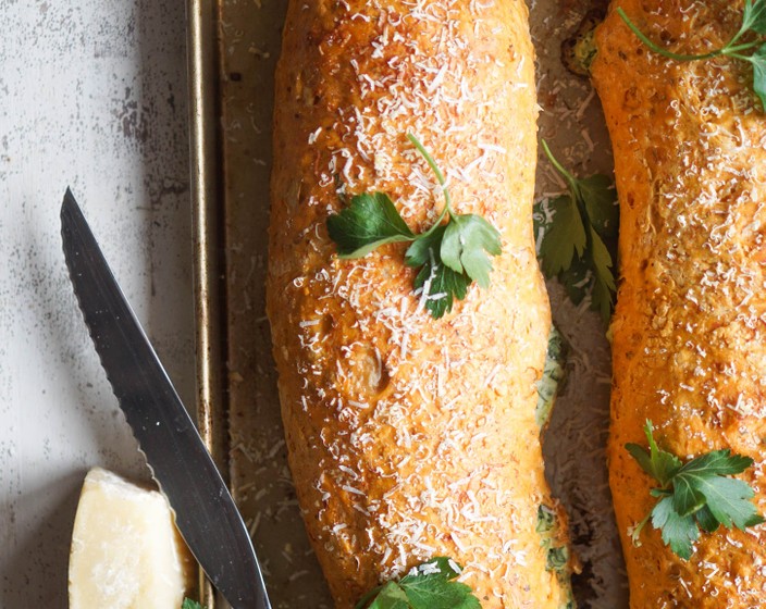 Tomato & Spinach Bread Roulade Recipe | SideChef