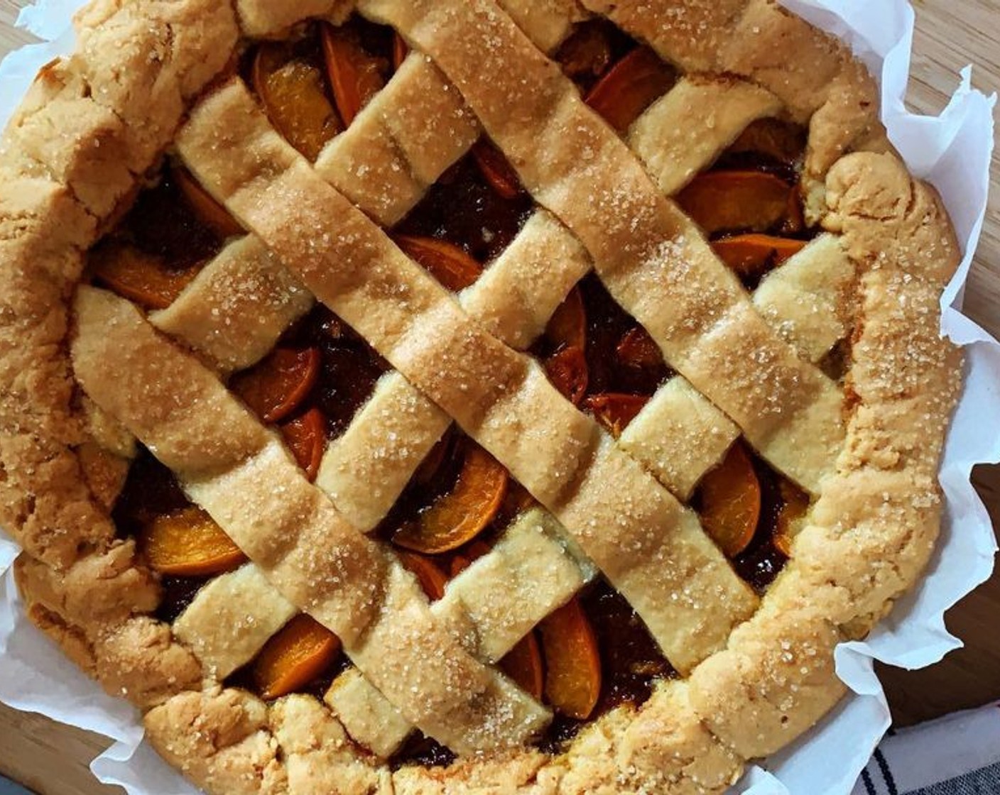 Kamut Flour Apricot Pie