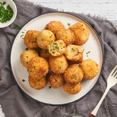 Mashed Potato Croquettes with Bacon Bits Recipe | SideChef