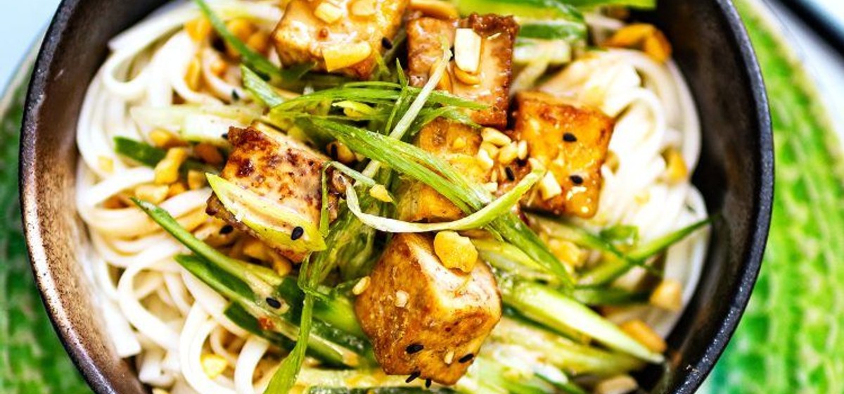 Cold Soba Noodles with Tofu and Sesame Sauce Recipe SideChef