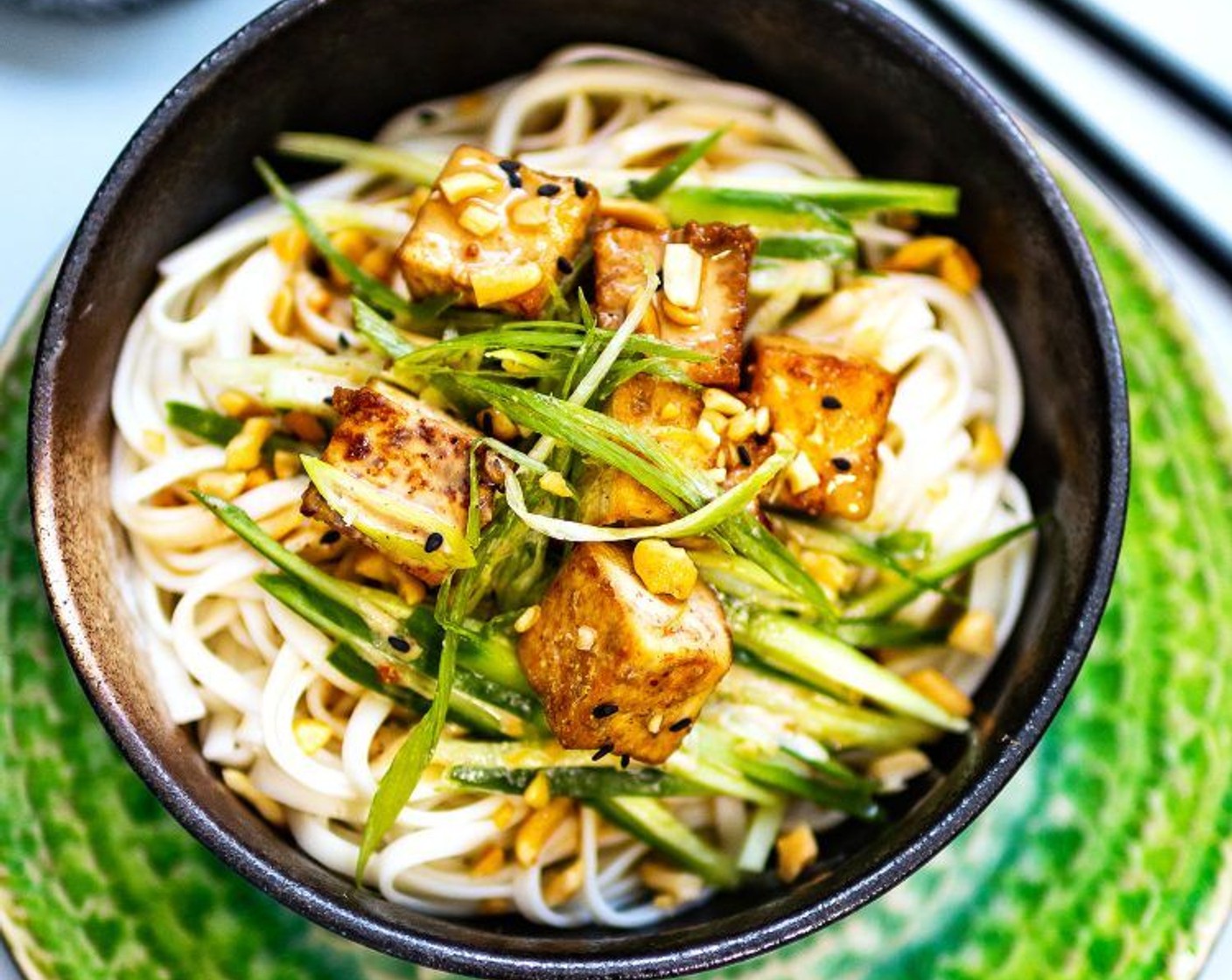 Cold Soba Noodles with Tofu and Sesame Sauce