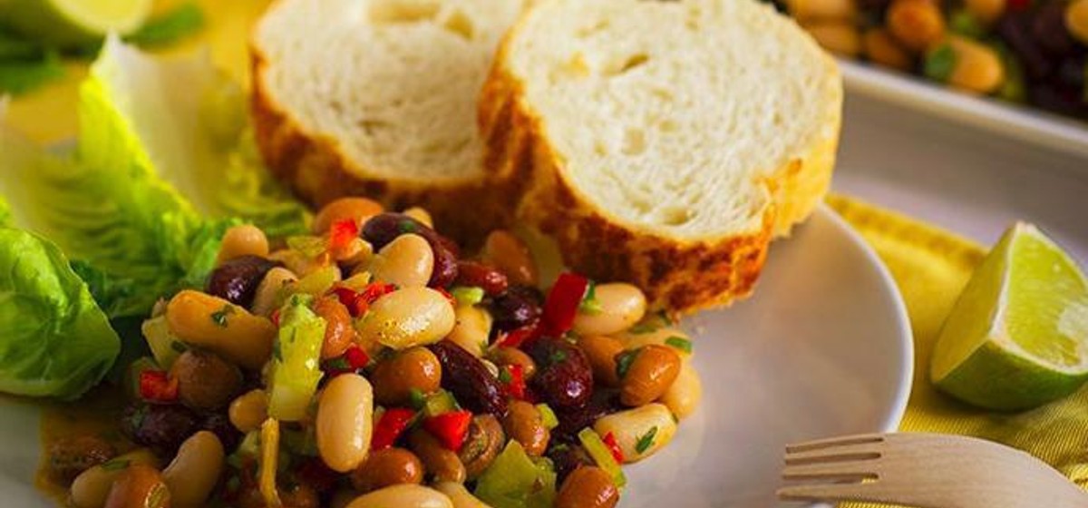 Spicy Sweet Three Bean Salad Recipe | SideChef