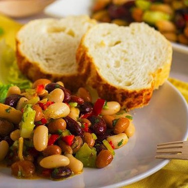 Spicy Sweet Three Bean Salad Recipe | SideChef