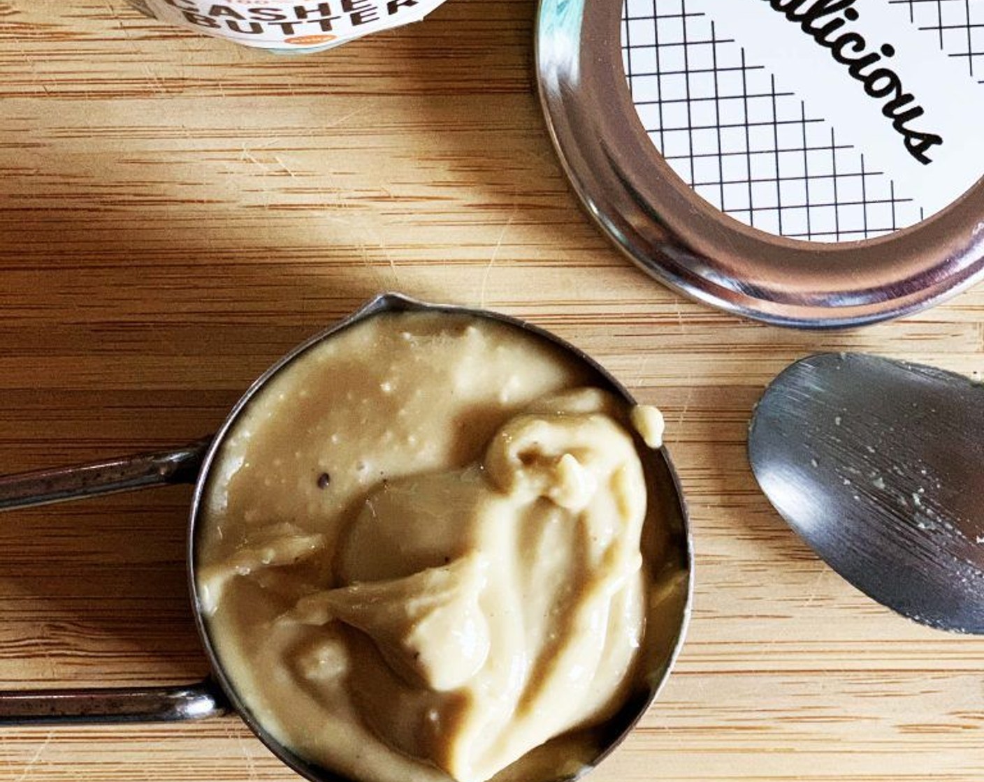 step 2 Measure out Cashew Butter (1/3 cup).