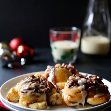Easy Mini Monkey Bread Muffins with Eggnog Icing Recipe | SideChef