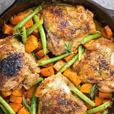 One Pan Chicken with Maple Mustard Sauce Recipe | SideChef