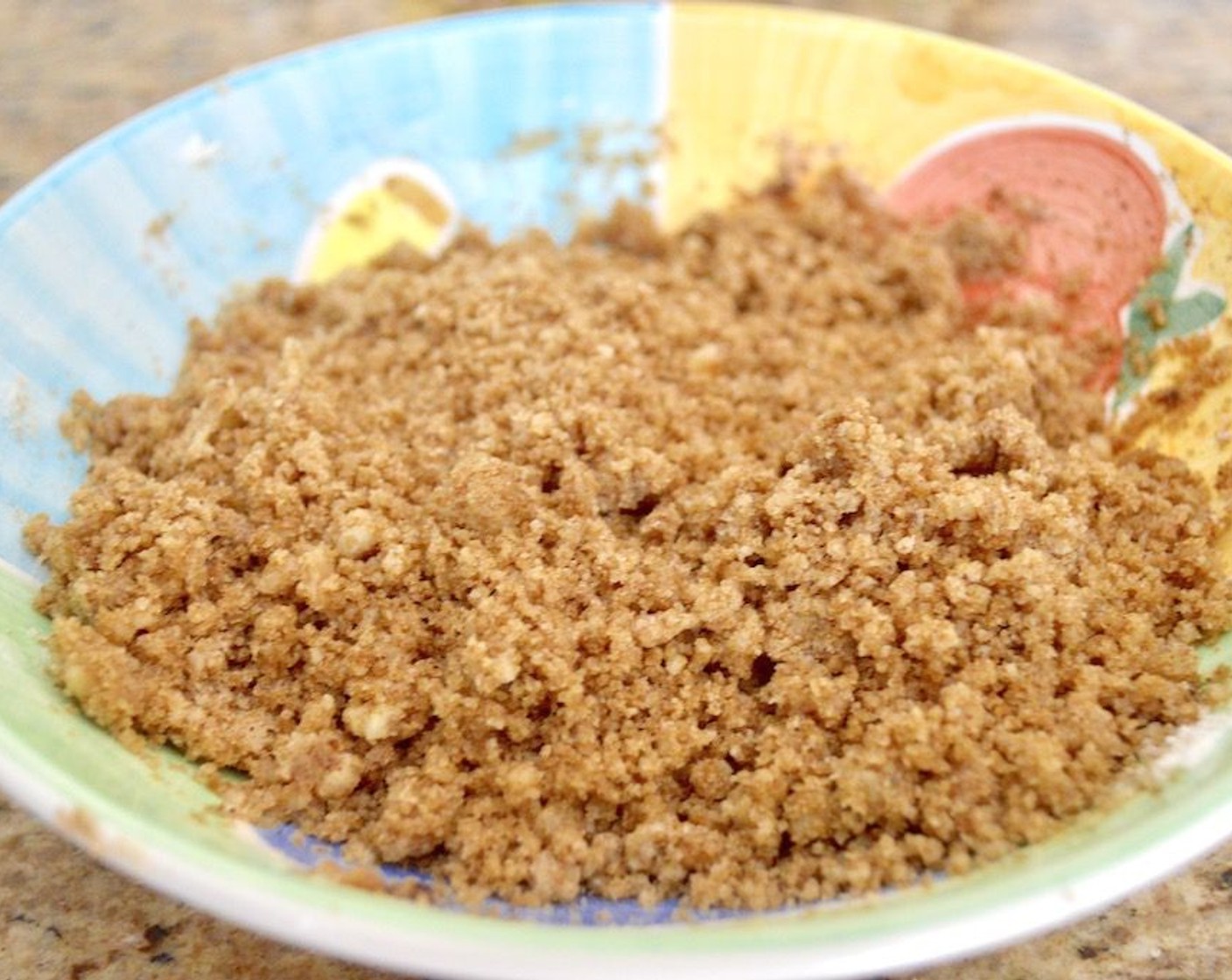 step 7 Stir the brown butter with the Dark Brown Sugar (3/4 cup) and All-Purpose Flour (1/2 cup) until it becomes a moist crumb.