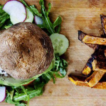 Beef Burger in Portobello Mushroom Bun Recipe | SideChef