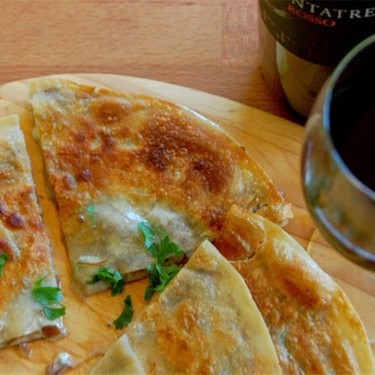 Balsamic Onion Blue Cheese Quesadilla Recipe | SideChef