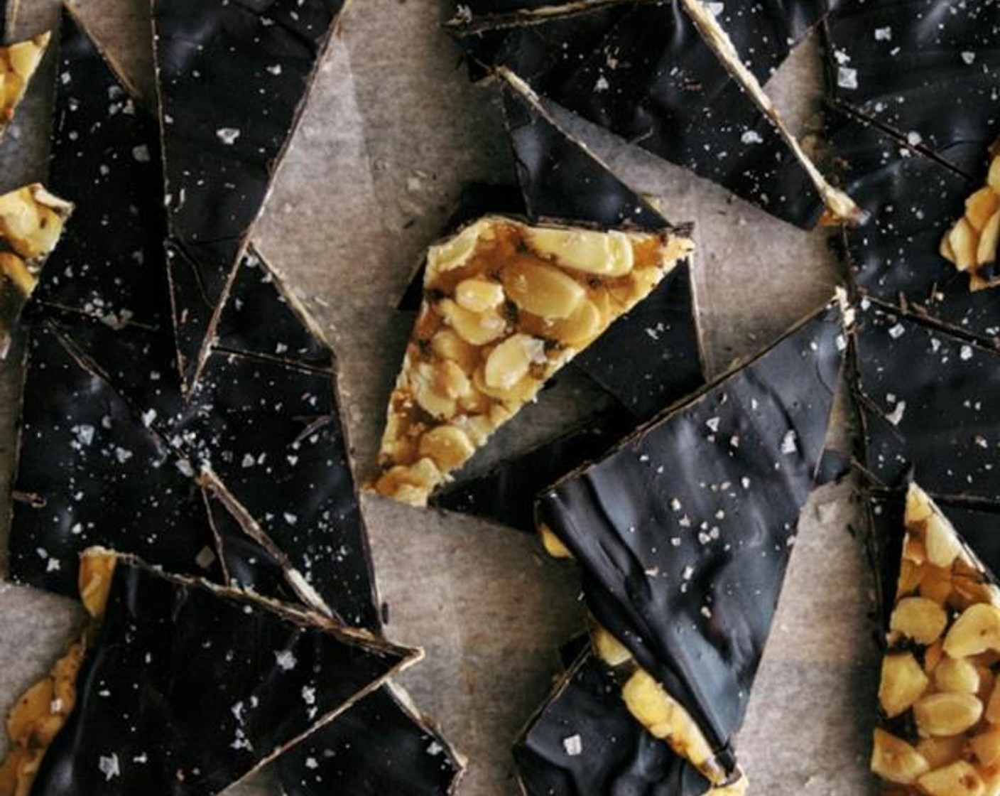 Salted Honey & Almond Toffee with Dark Chocolate