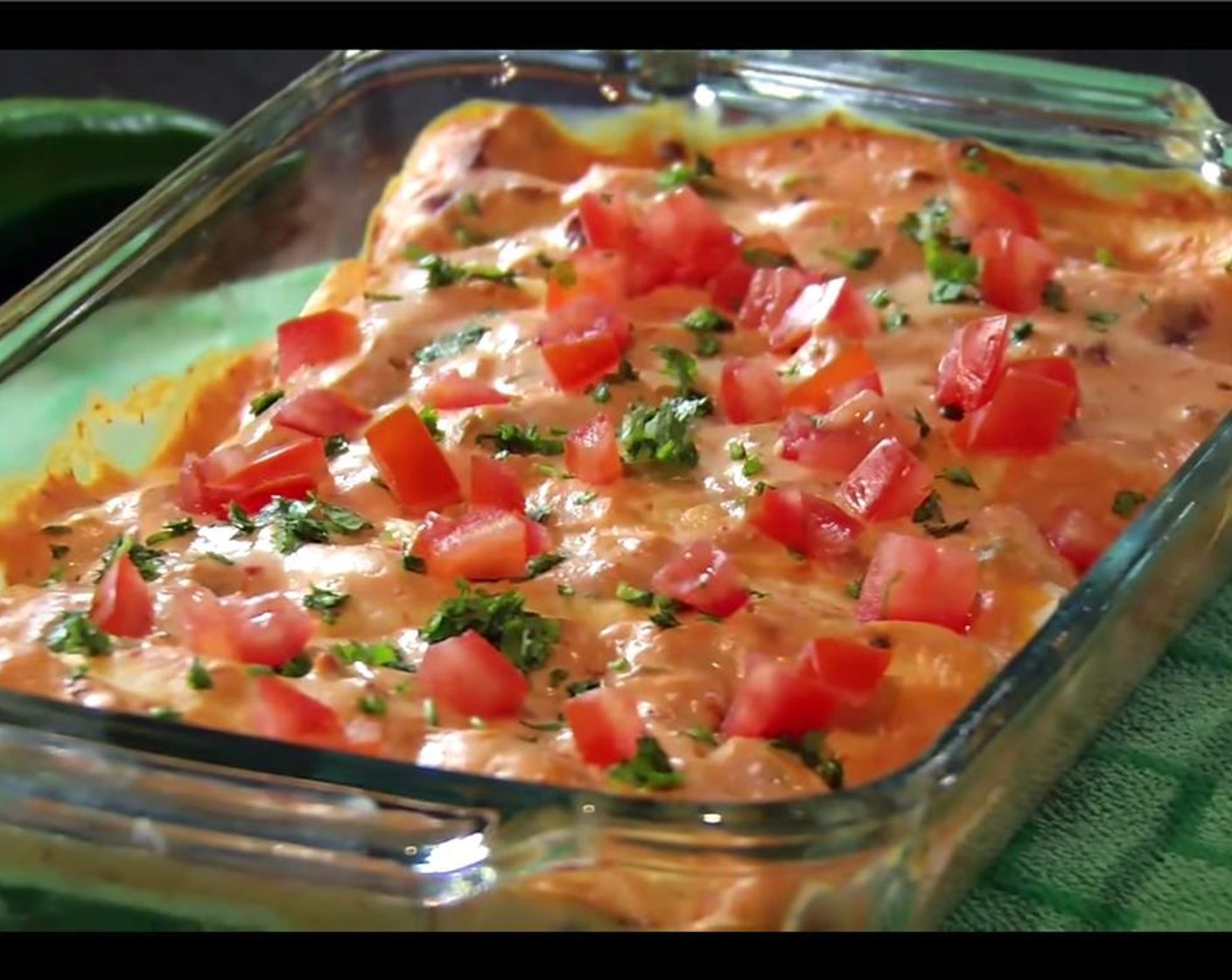 step 7 Top with the chopped Tomato (1) and Fresh Cilantro (to taste). Serve and enjoy.