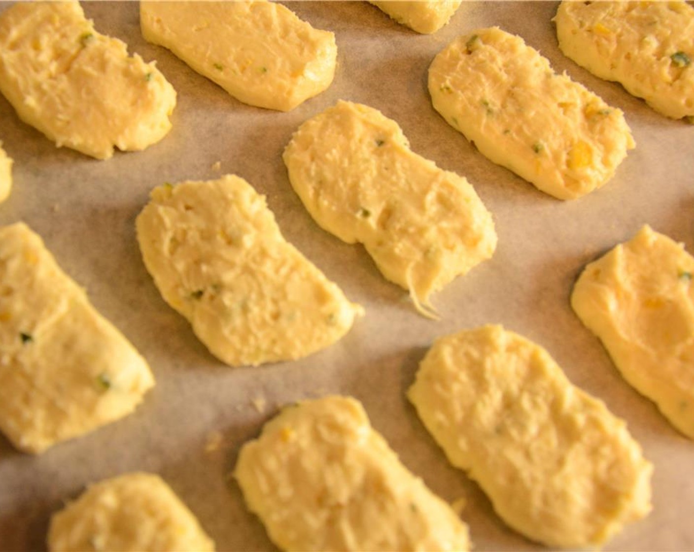 step 13 Preheat the oven to 350 degrees F (180 degrees C). Remove the cookie log from the freezer and remove the plastic wrap. Slice 1/4 in. thick cookies and arrange them on a baking sheet.