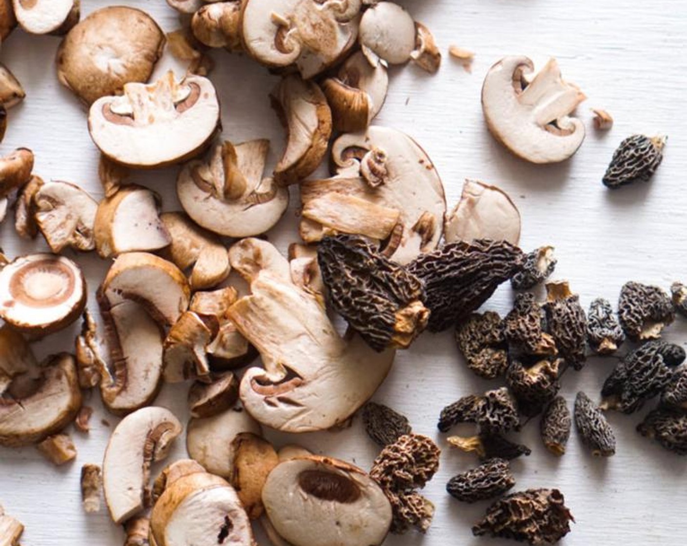 step 1 If needed, rehydrate the Dried Morel Mushrooms (1/2 cup), according to package directions. When the morels have reconstituted, drain and pat dry. Set aside until needed.