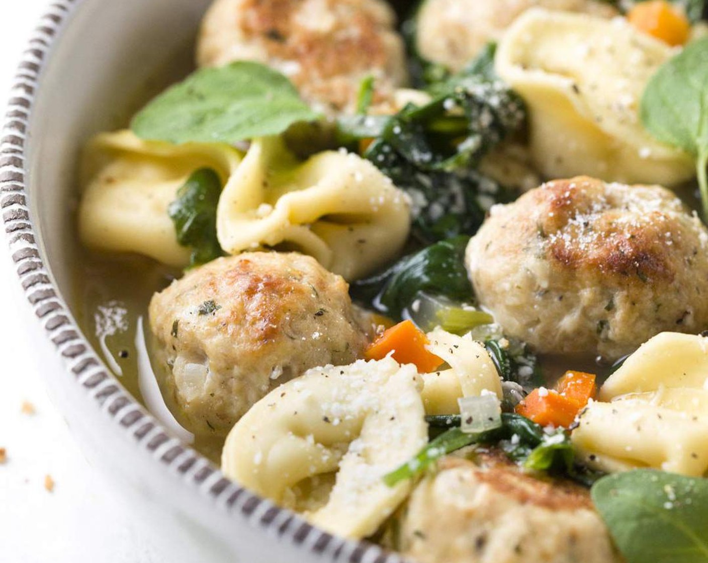 Italian Wedding Soup with Turkey Meatballs