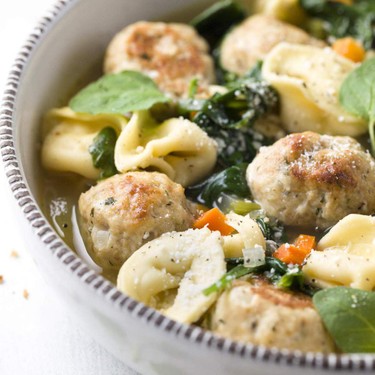 Italian Wedding Soup with Turkey Meatballs Recipe | SideChef