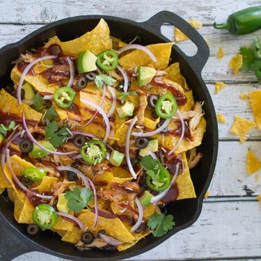 Skillet BBQ Chicken Nachos Recipe | SideChef