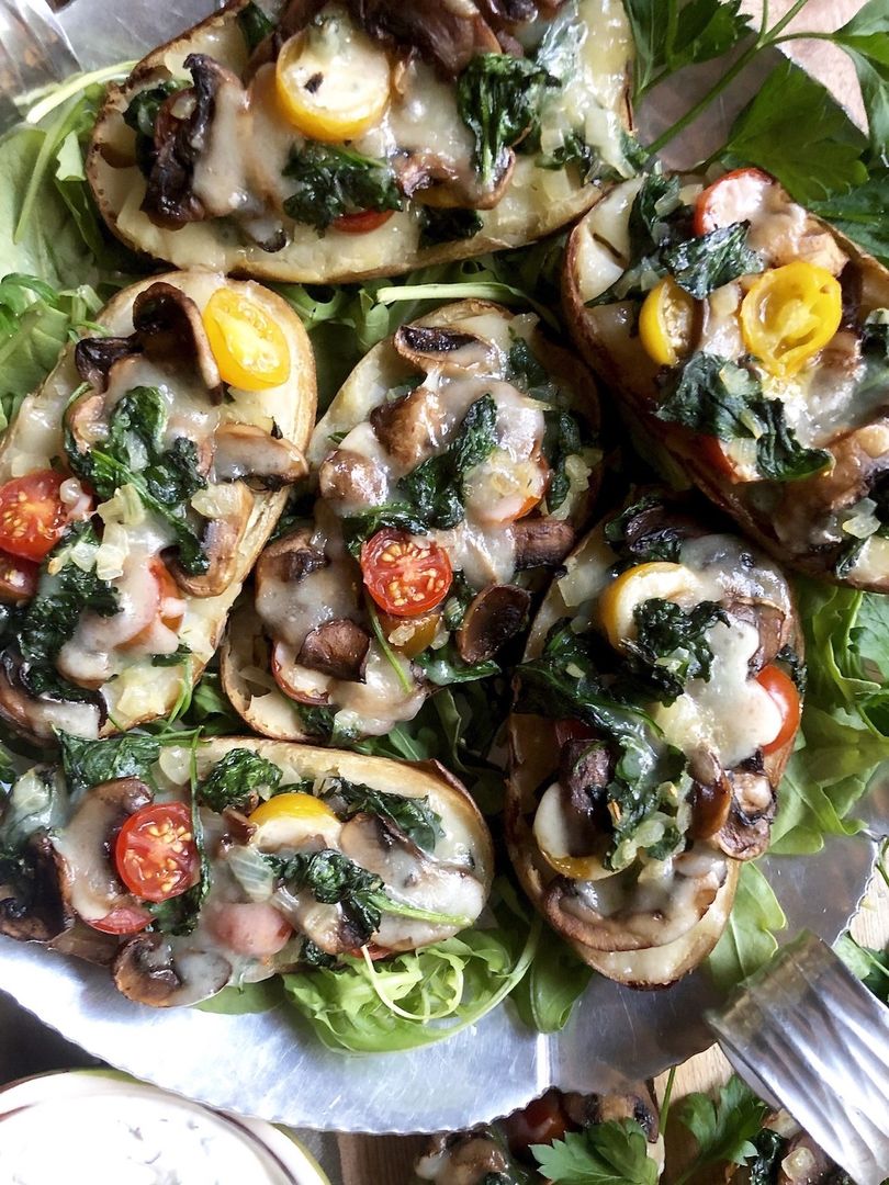 Cheesy TwiceBaked Stuffed Potatoes Recipe SideChef