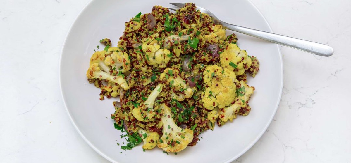 Roasted Cauliflower and Quinoa Salad Recipe | SideChef