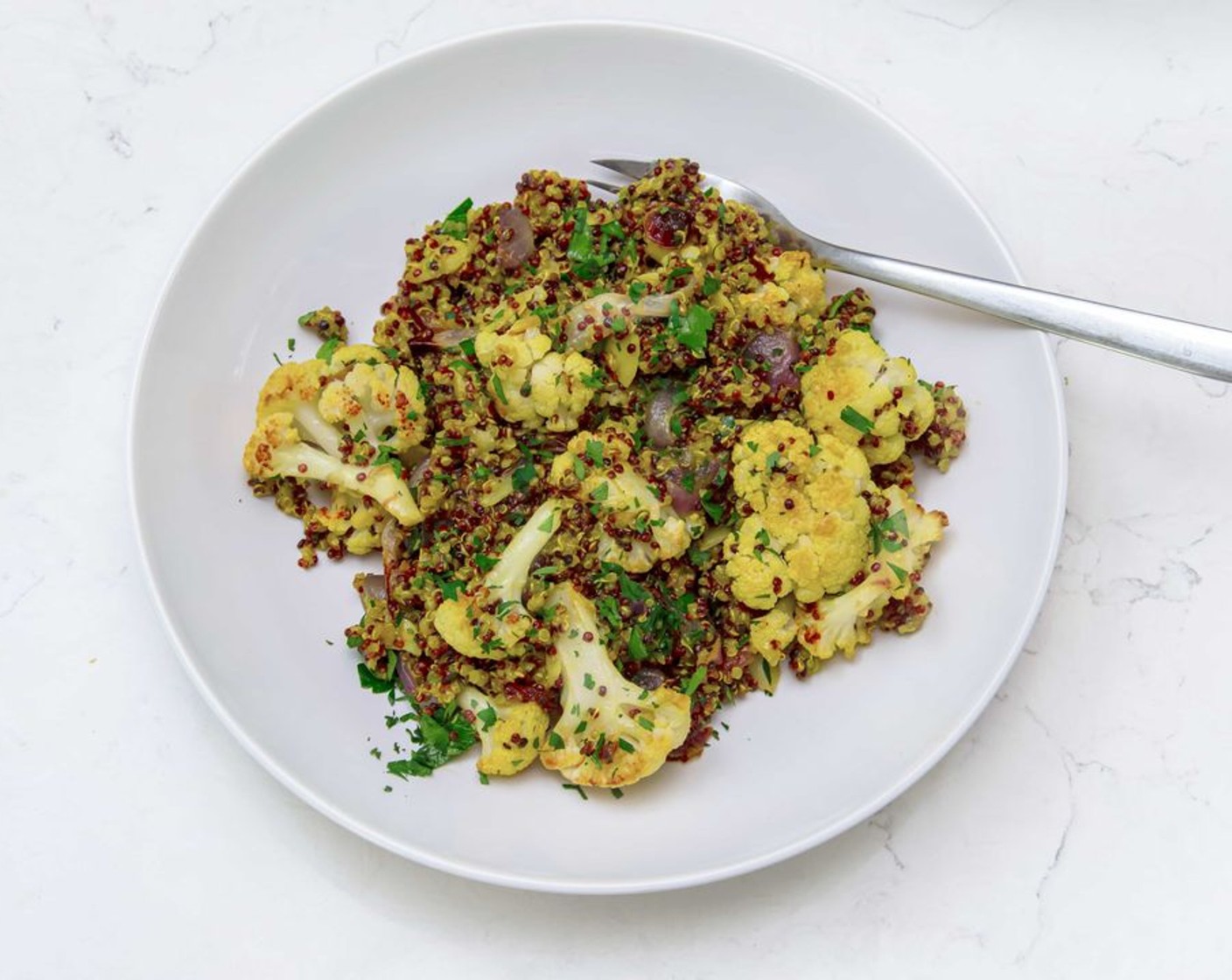 Roasted Cauliflower and Quinoa Salad