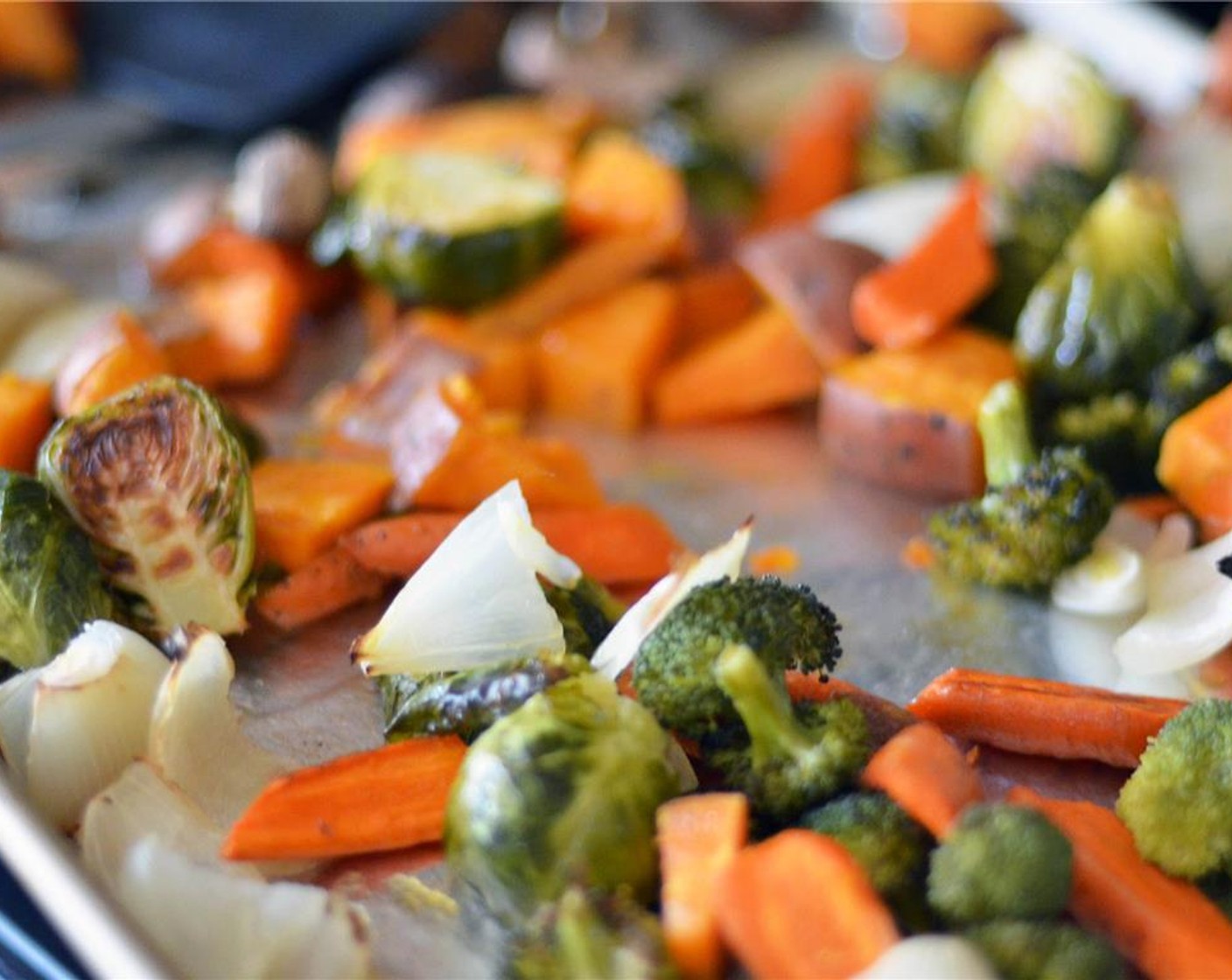 step 11 Remove risotto from oven and stir in remaining Chicken Broth, Butter (2 Tbsp), and Shredded Parmesan Cheese (1/2 cup). Remove vegetables from oven once fork tender.