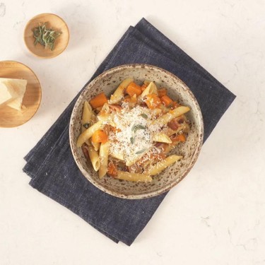 Butternut Squash Bacon Pasta Recipe | SideChef